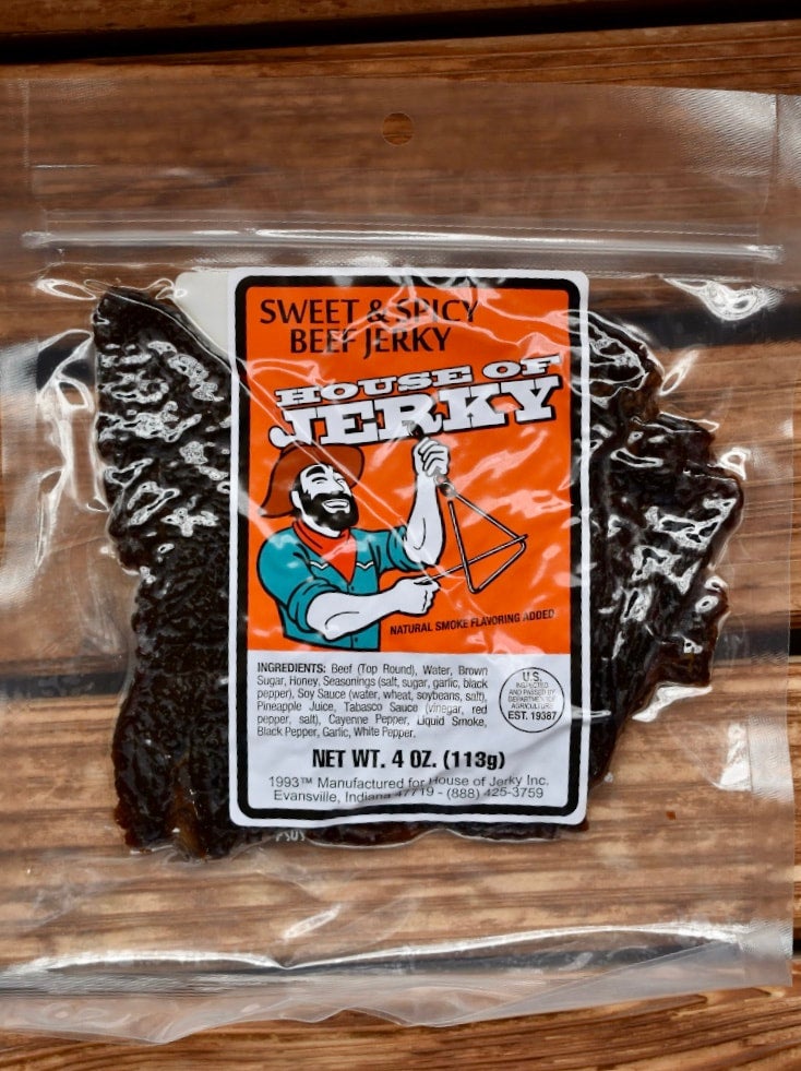 Sweet & Spicy Beef Jerky 4 oz Morro Bay House of Jerky
