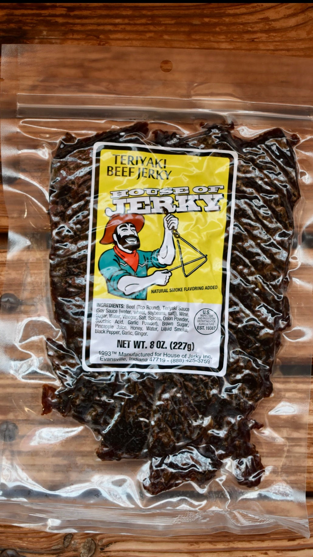 Teriyaki Beef Jerky 8 oz Morro Bay House of Jerky